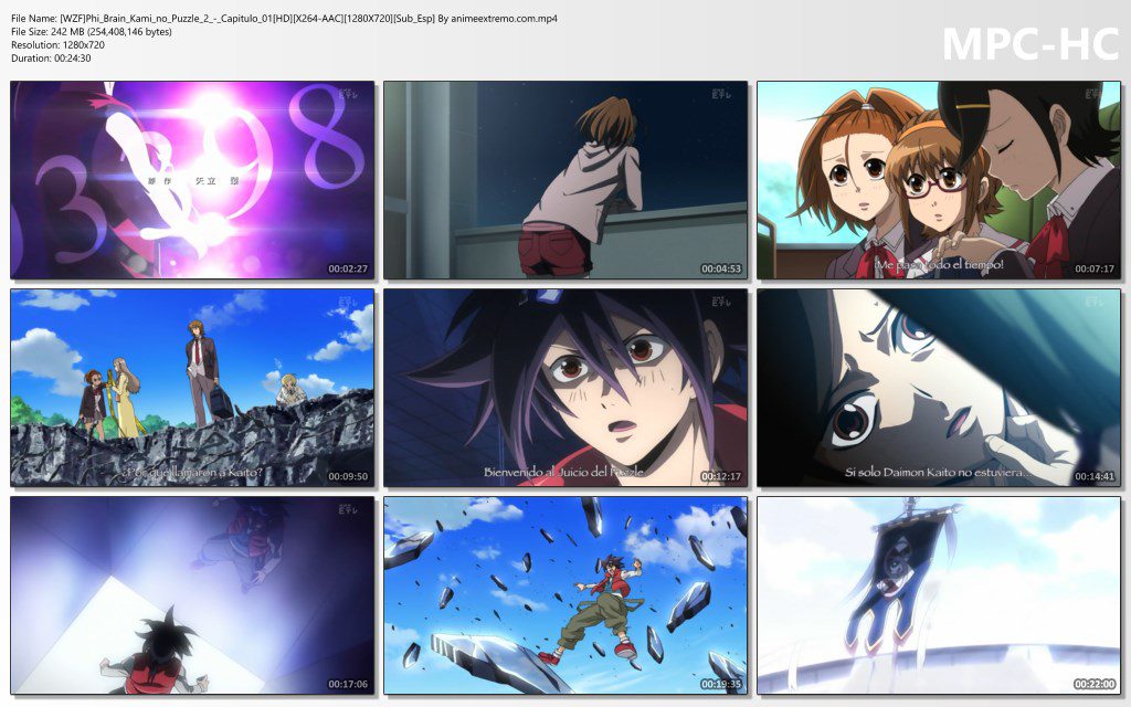 Captura de Phi Brain: Kami no Puzzle - Orpheus Order-hen